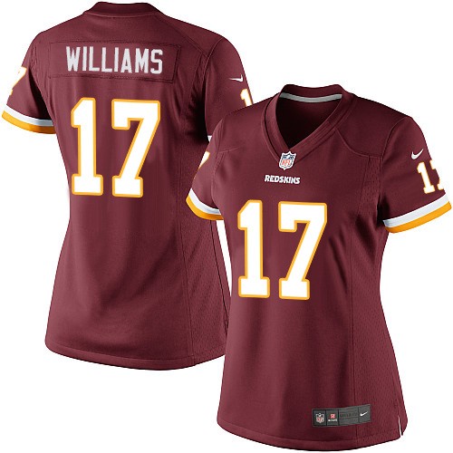 Women's Limited Doug Williams Nike Jersey Burgundy Red Home - #17 NFL Washington Redskins
